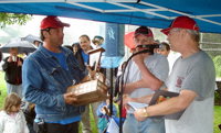 Championship trophy presentation